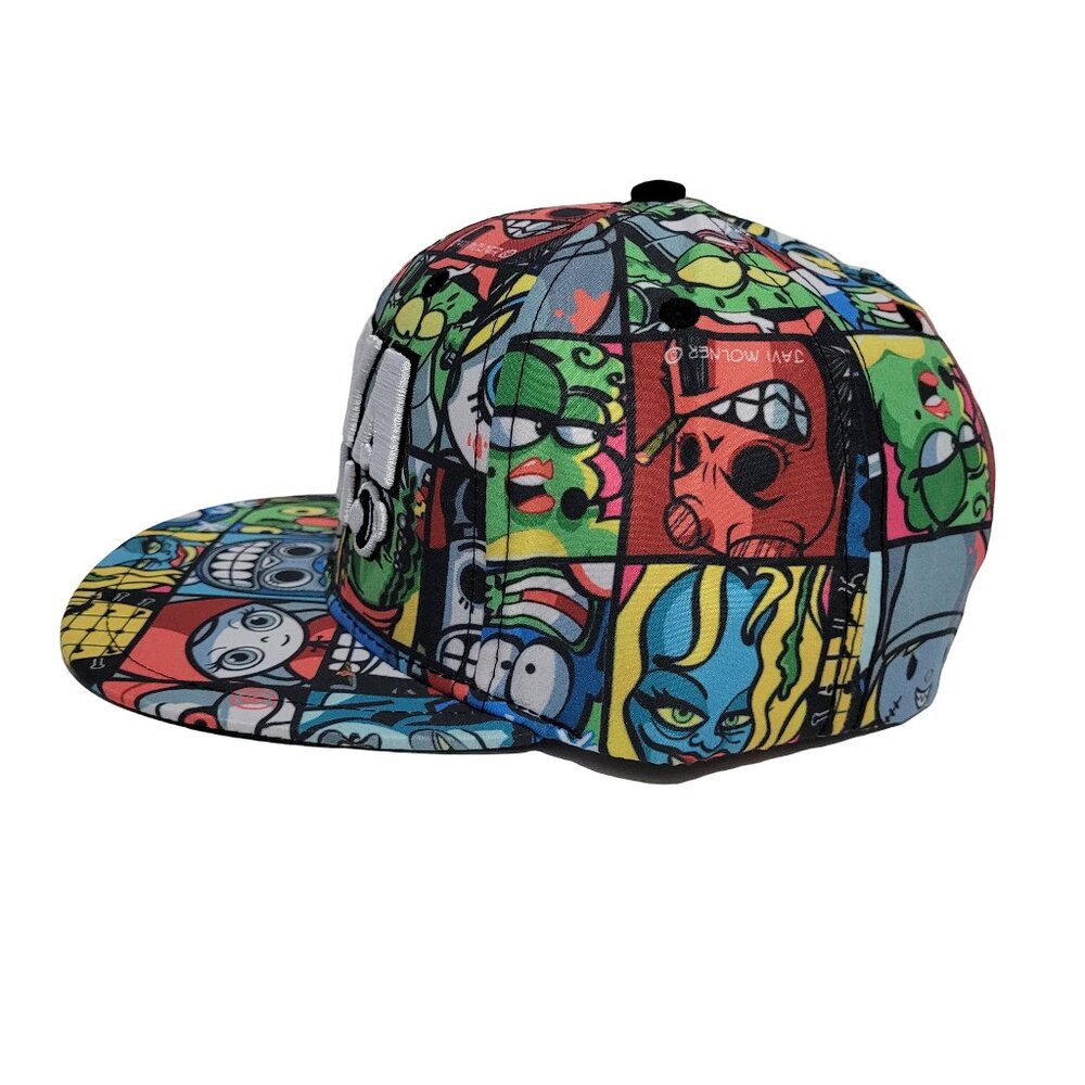 Maya Studio Colorful Cartoon Collage Snapback - Picture 5 of 9